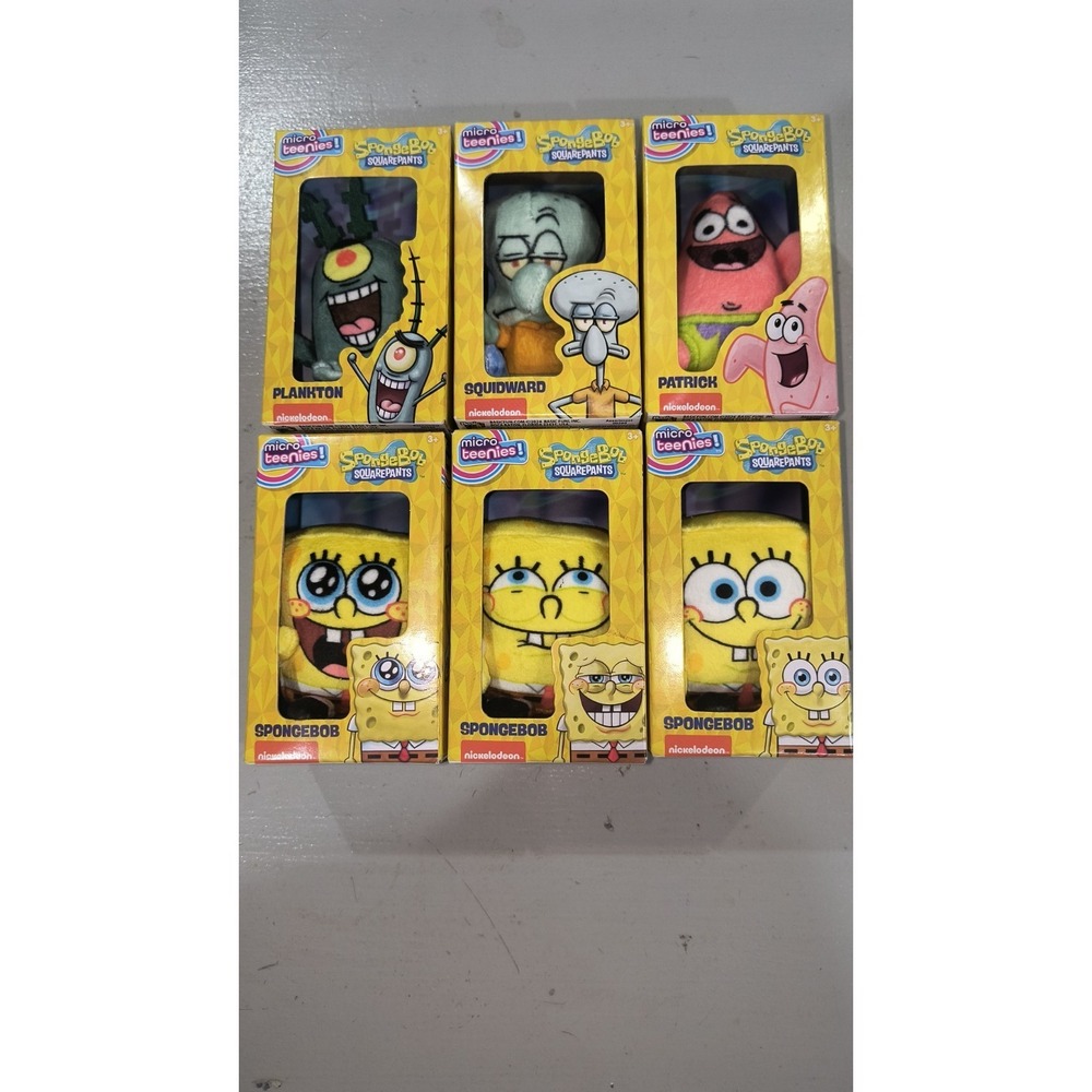 Micro Teenies - Spongebob Square Pants 6 Pk- Collectible (Rare Chase Included)🔥